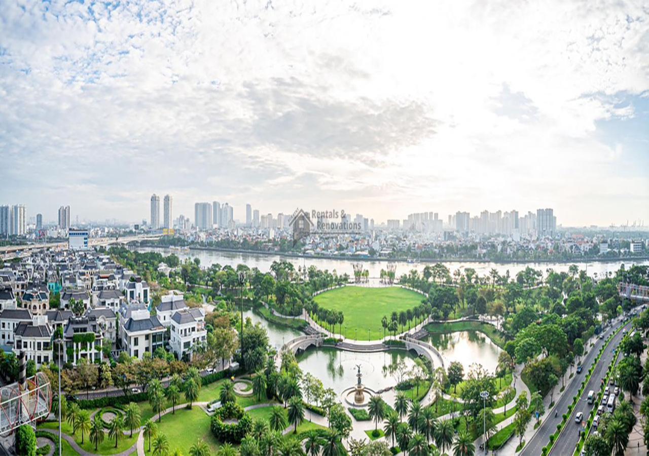 The Vinhomes Central Park Apartments - The Buildings Surrounding Landmark 81 Ho Chi Minh-stad Buitenkant foto